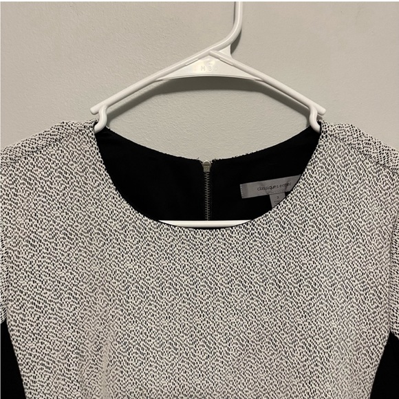 classiques entier black&gray colorblock dress with exposed back zipper - Picture 7 of 17